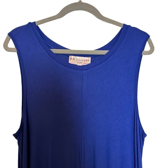 Philosophy Dresses for Women Royal Blue Cut & Sew Dress with High Low Swing Hem - Picture 3 of 9